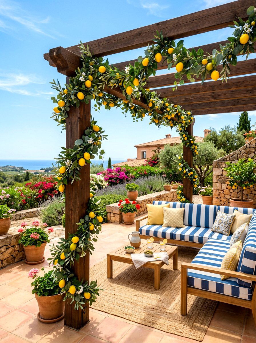 Outdoor Patio Garland - 30 garland styling ideas