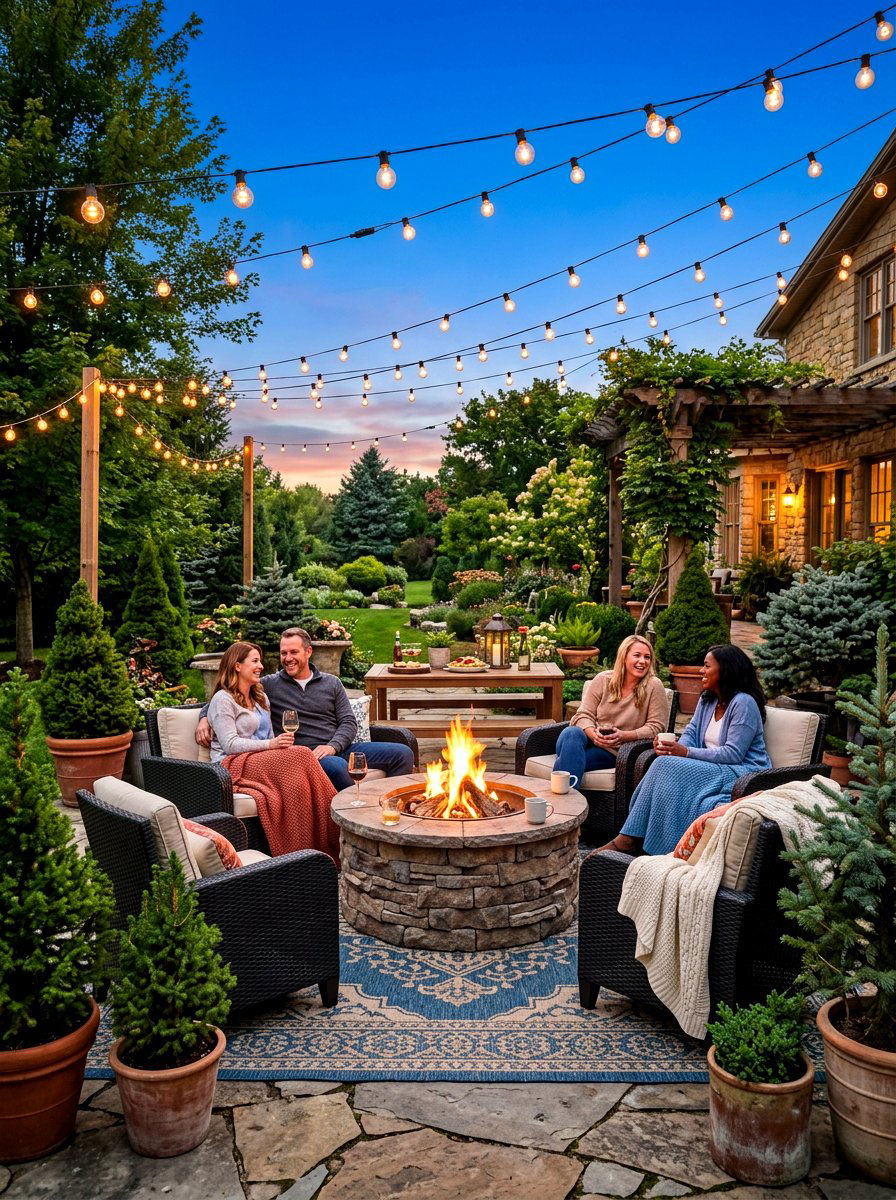 Outdoor Patio Gathering Area - 30 holiday hosting room ideas
