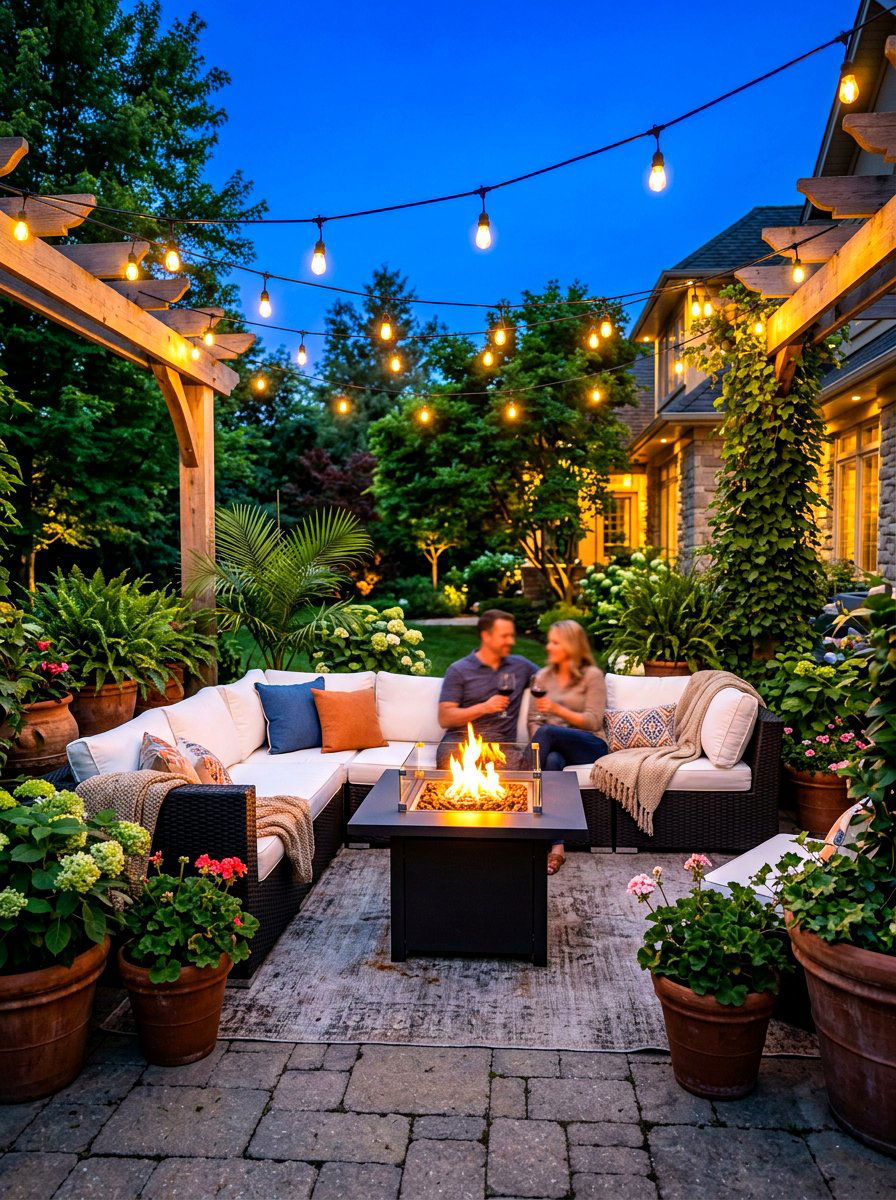 Outdoor Patio Lounge - 30 newlywed home ideas