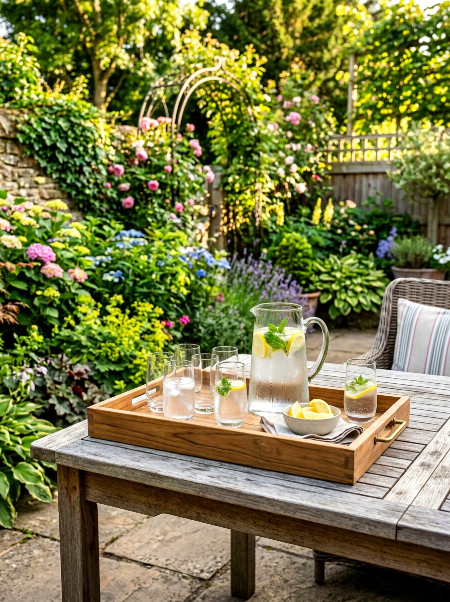 Outdoor Patio Table Tray - 30 decorative tray ideas