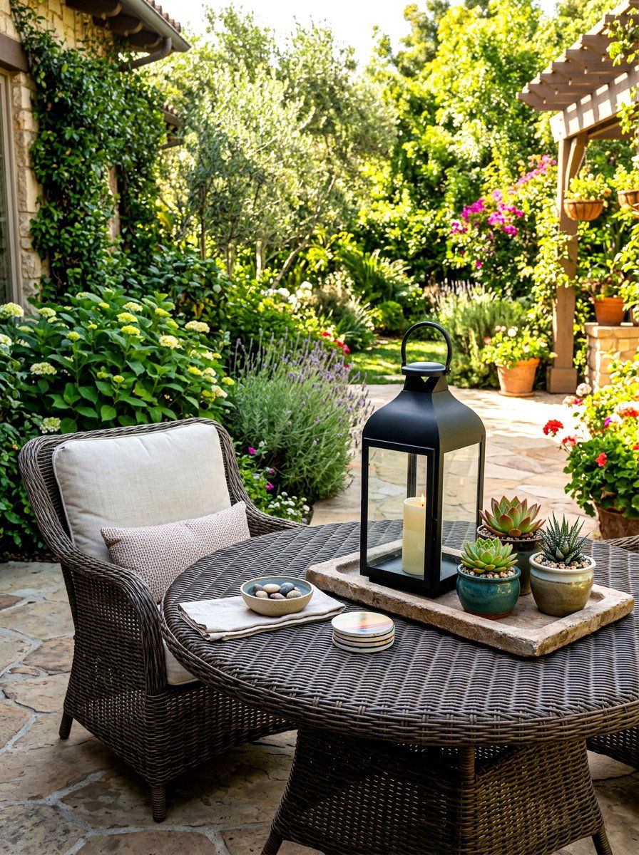 Outdoor Patio Tabletop - 30 decorative object styling ideas
