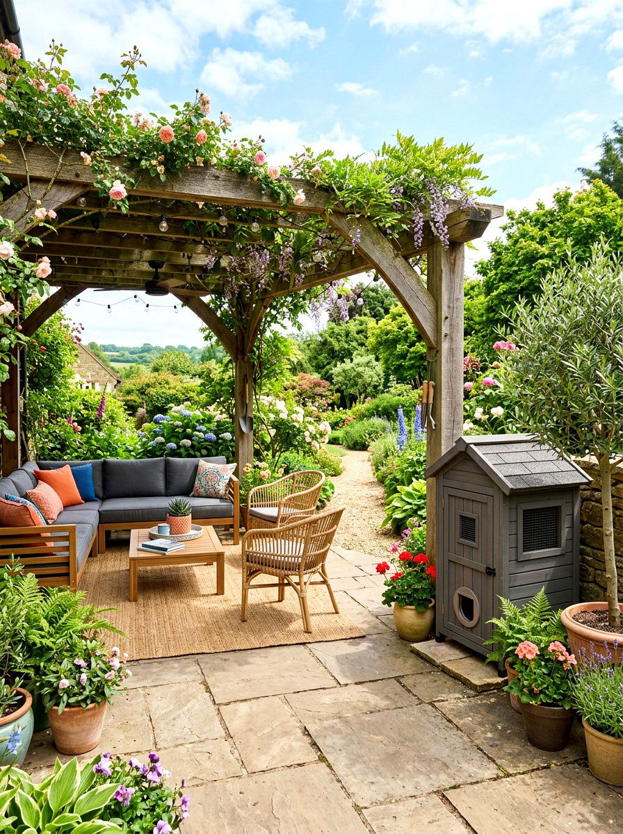 Outdoor Patio Weatherproof Enclosure - 30 hidden litter area ideas aesthetic