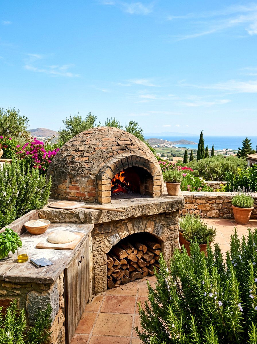 Outdoor Pizza Oven - 30 bbq area ideas