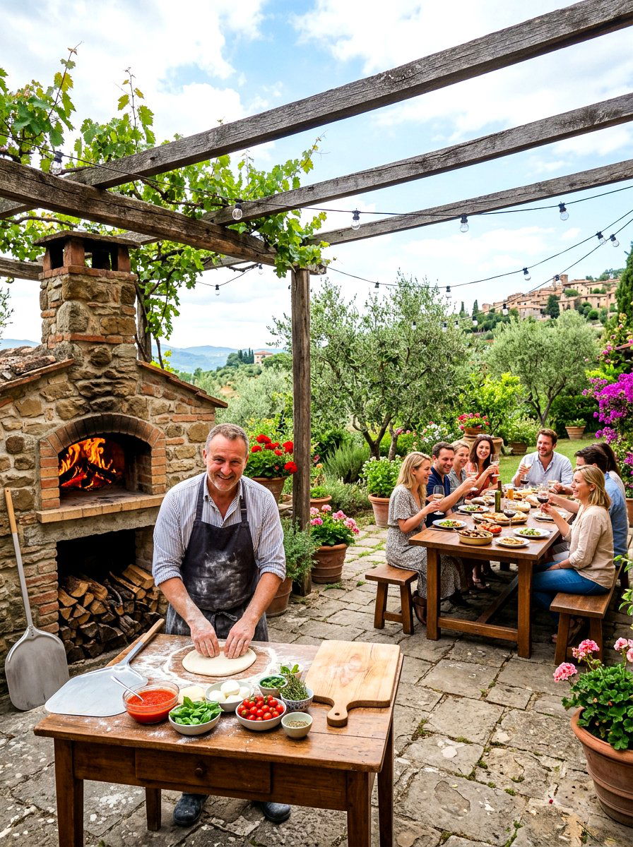 Outdoor Pizza Oven - 30 summer entertaining patio ideas