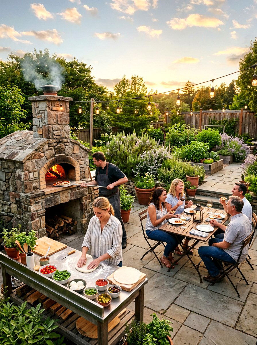 Outdoor Pizza Oven Party - 30 outdoor birthday party ideas