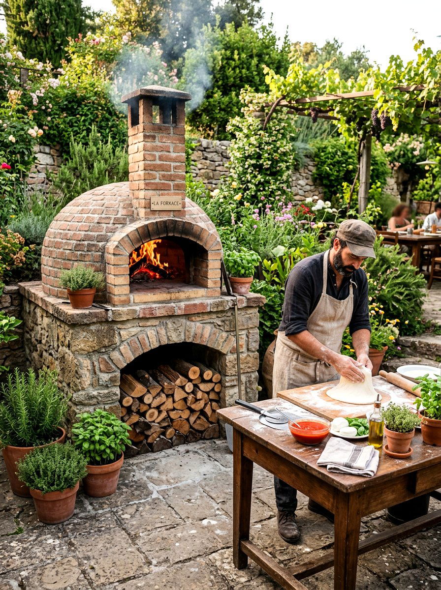 Outdoor Pizza Oven - 30 backyard entertaining ideas