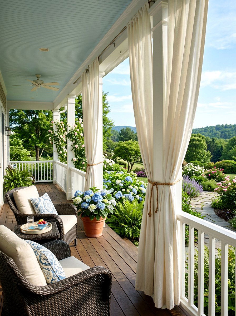 Outdoor Porch Curtains - 30 porch shade ideas