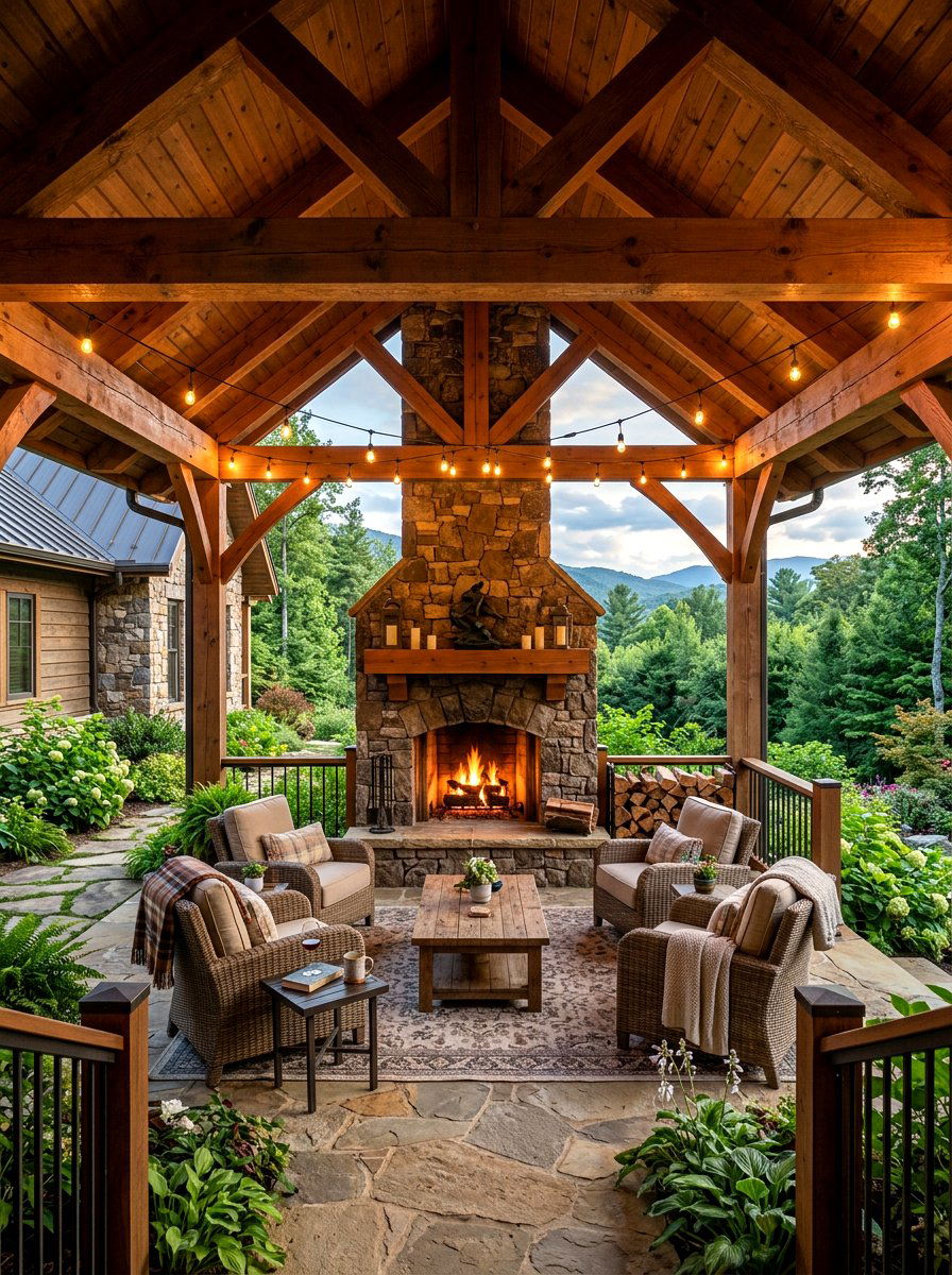 Outdoor Porch Wood Beam - 30 wood beam ceiling ideas