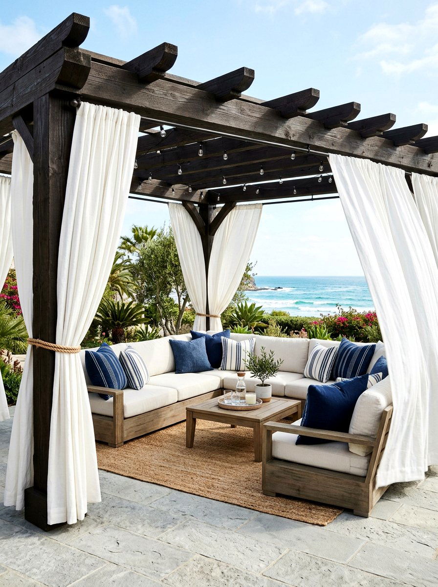 Outdoor Privacy Curtains - 30 intimate patio ideas