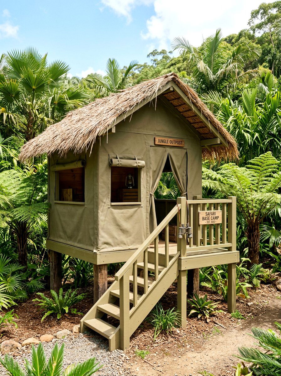 Outdoor Safari Playhouse - 30 playhouse ideas