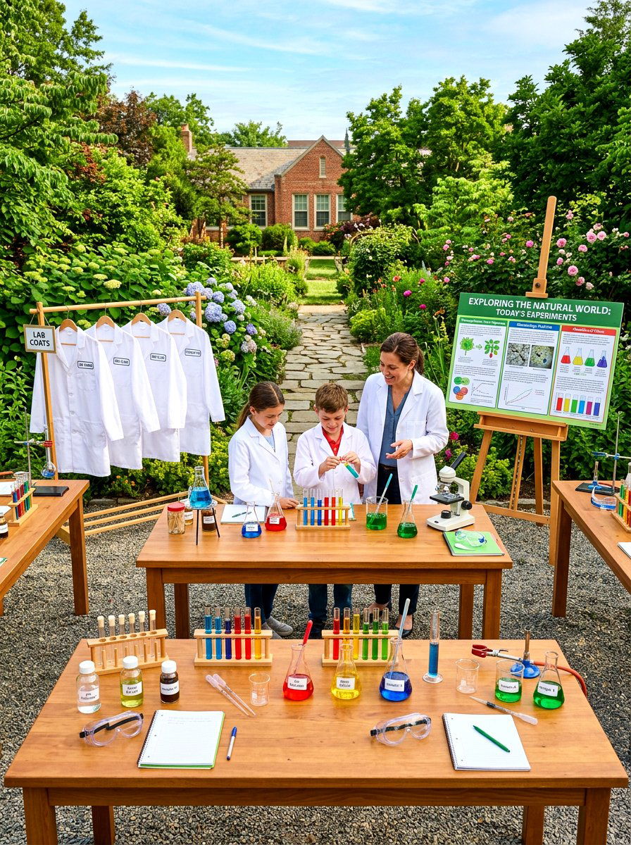 Outdoor Science Lab - 30 outdoor birthday party ideas
