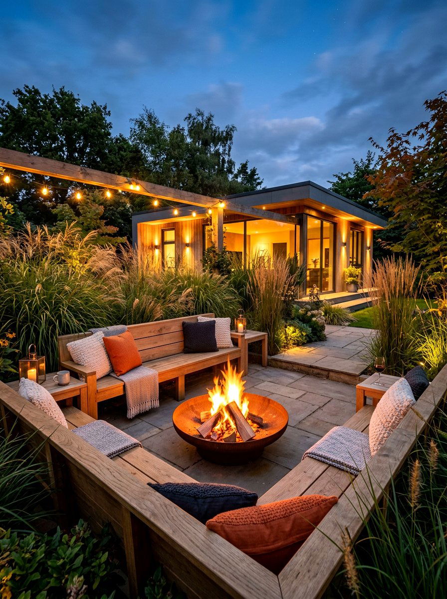 Outdoor Seating Area - 30 front lawn alternative ideas