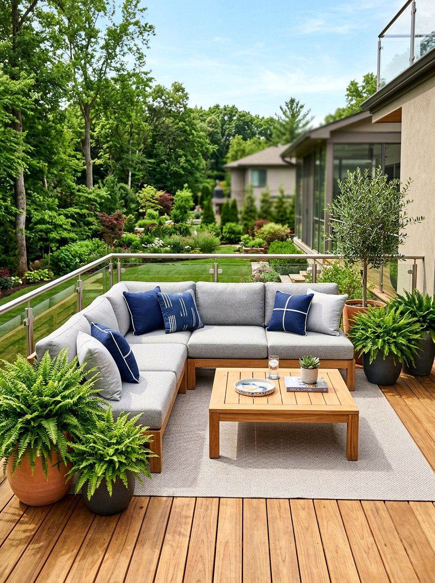 Outdoor Sectional Sofa - 30 family backyard seating ideas