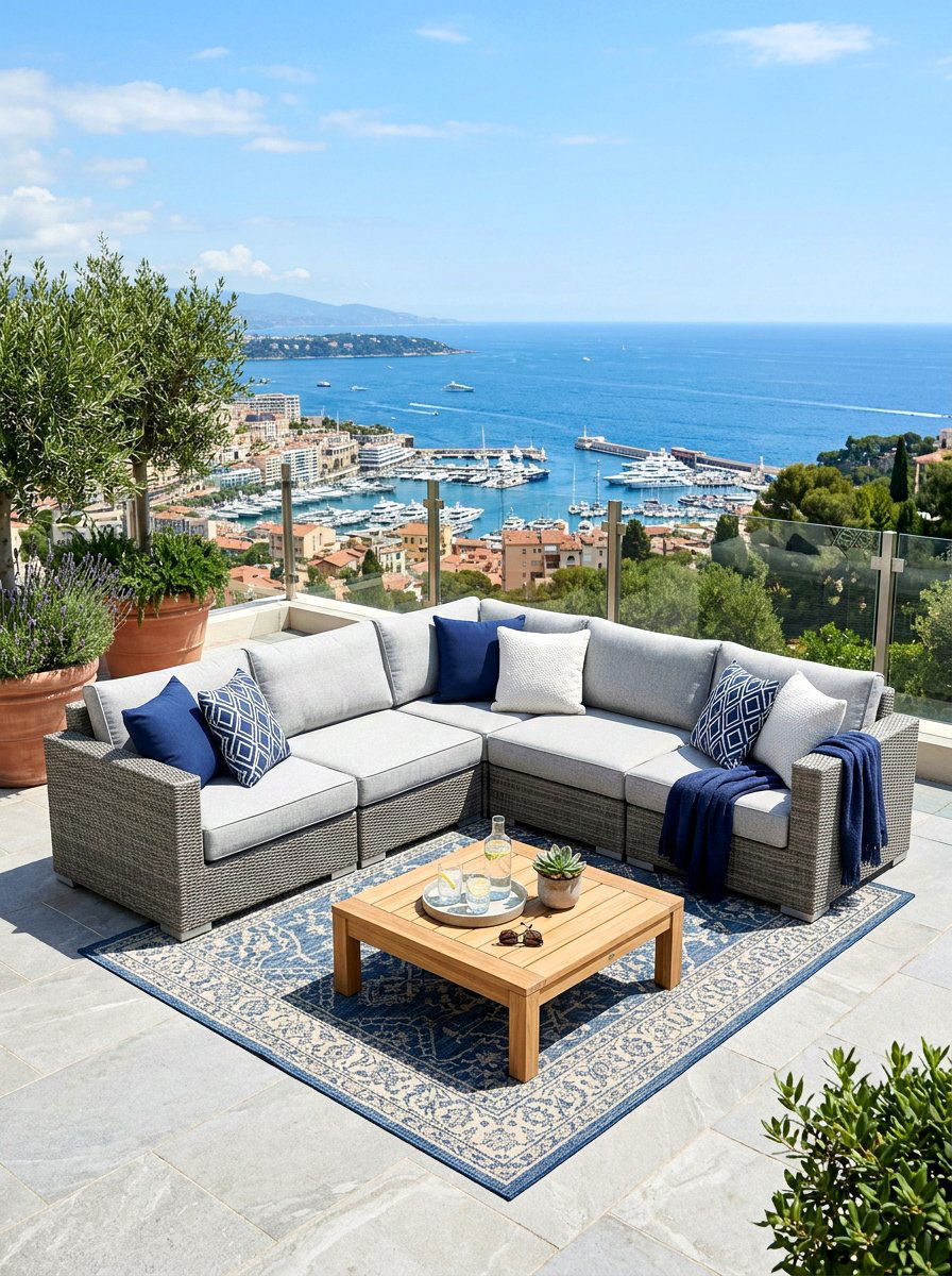 Outdoor Sectional Sofa - 30 balcony furniture ideas