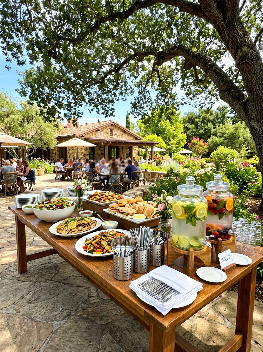 Outdoor Serving Station - 30 summer patio hosting ideas