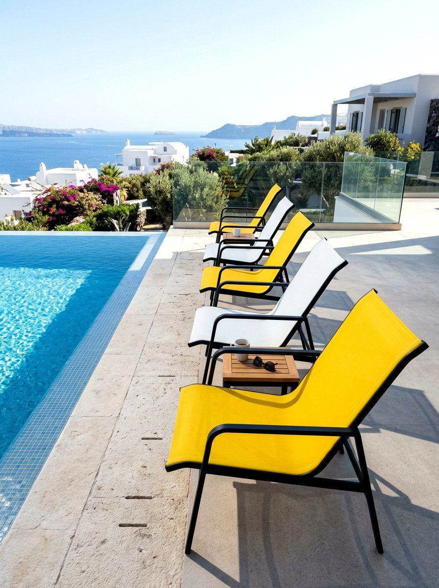Outdoor Sling Chair - 30 poolside lounge ideas