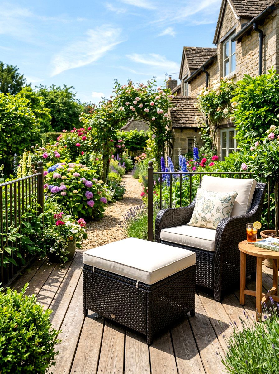 Outdoor Storage Ottoman - 30 small space outdoor furniture ideas