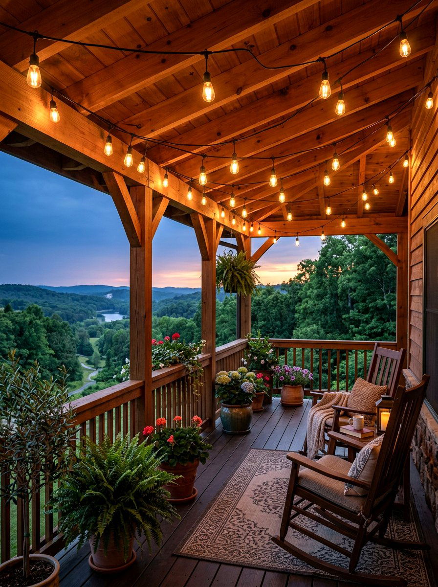 Outdoor String Porch Lights - 30 front porch lighting ideas