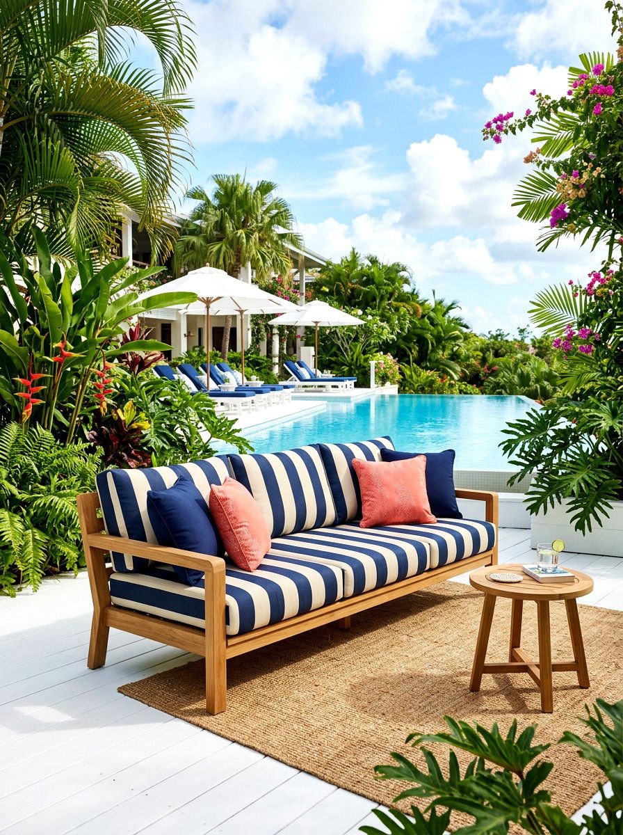 Outdoor Striped Sofa - 30 striped sofa ideas