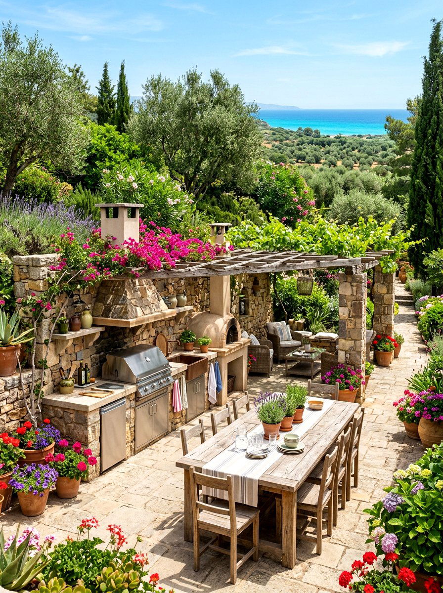 Outdoor Summer Kitchen Patio - 30 tomato girl summer kitchen ideas
