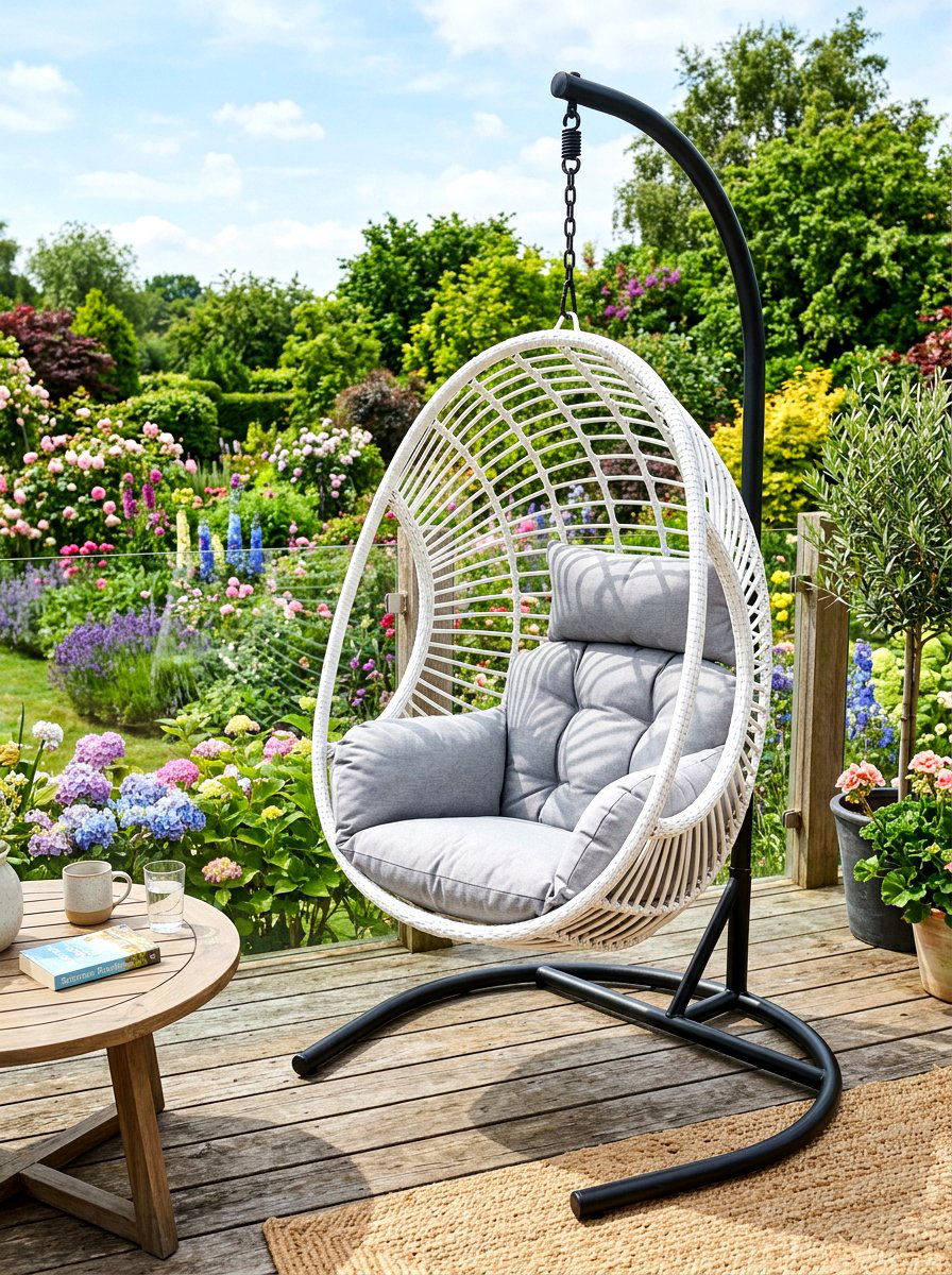 Outdoor Swing Chair - 30 backyard retreat ideas