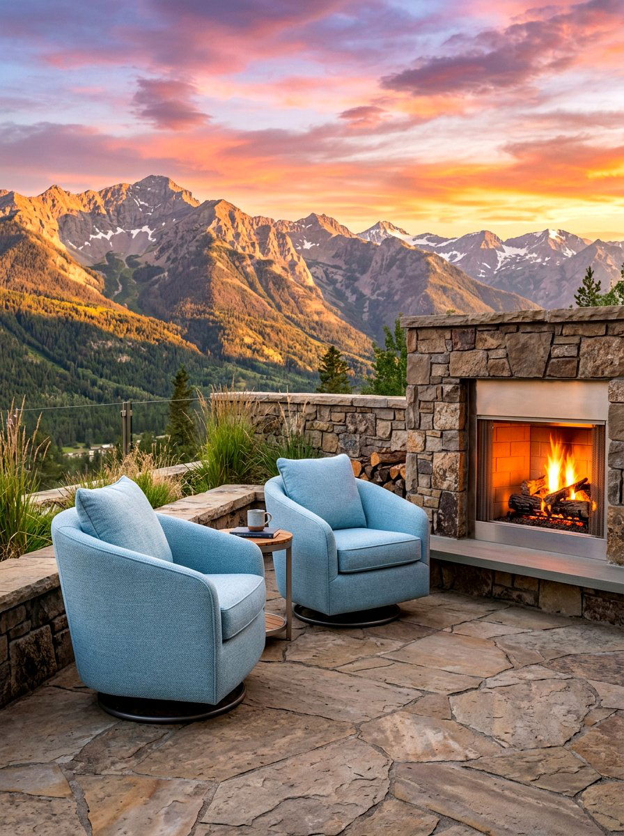 Outdoor Swivel Chair - 30 modern outdoor furniture ideas