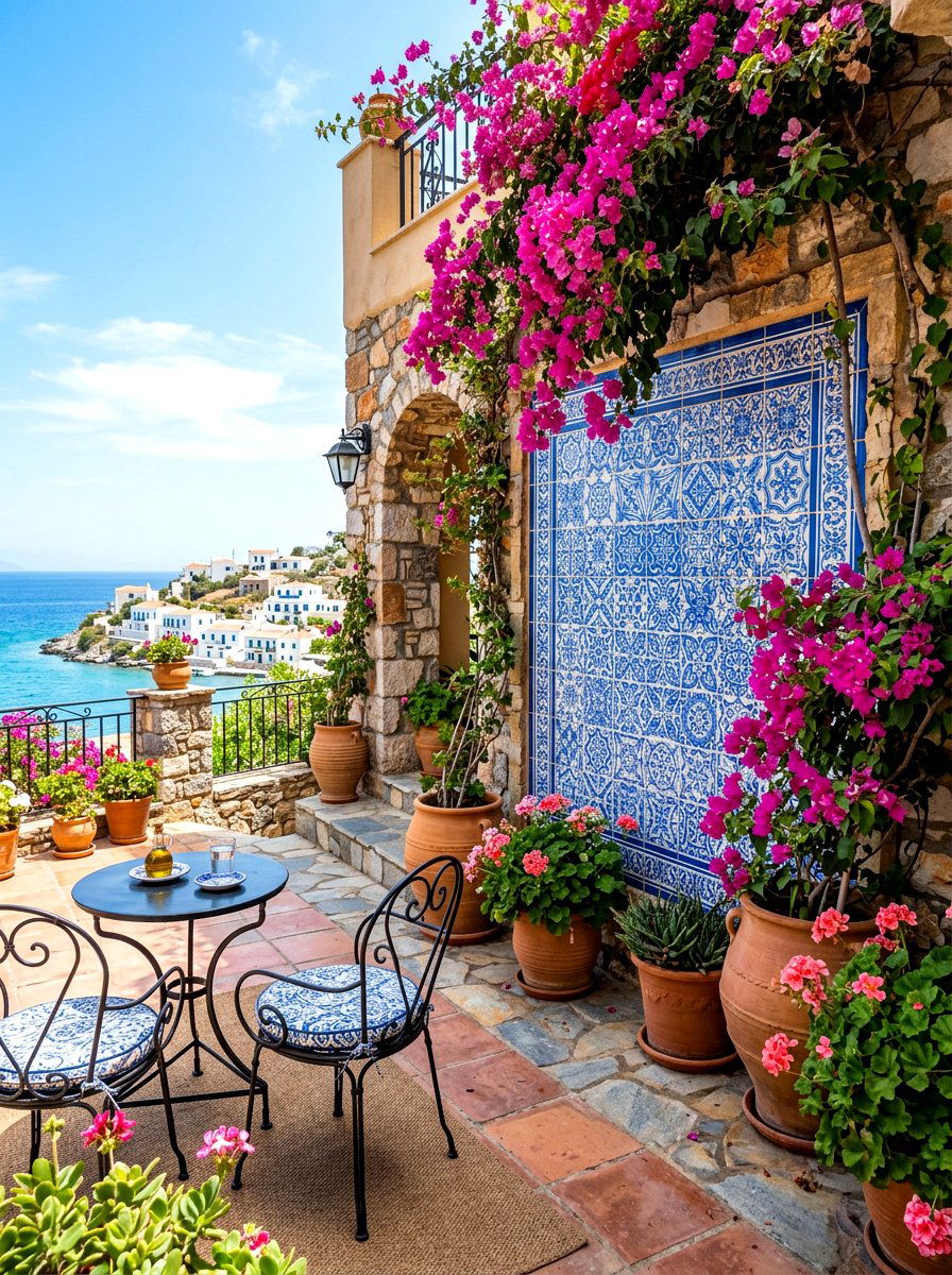 Outdoor Tile - 30 patio accent wall ideas