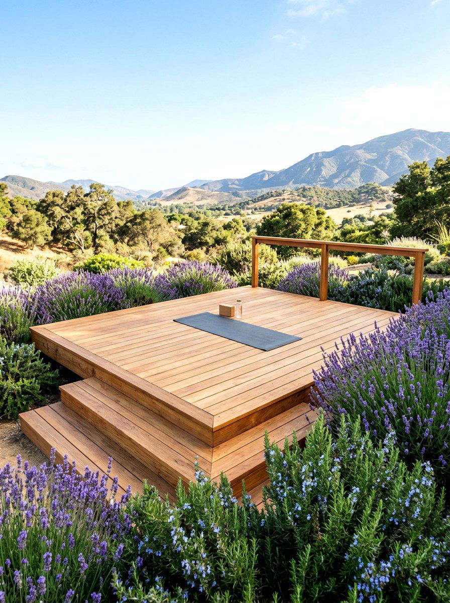 Outdoor Yoga Deck - 30 meditation garden ideas