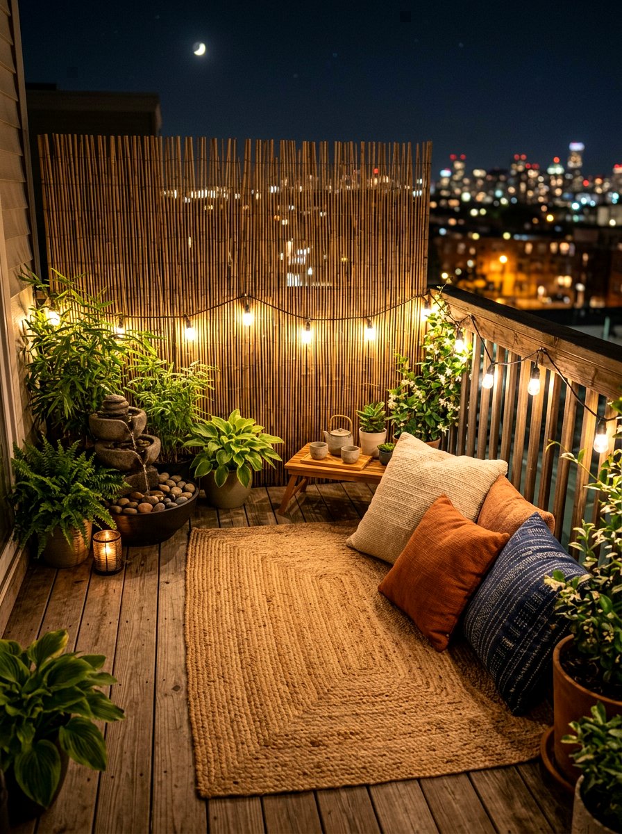 Outdoor Zen Balcony - 30 wellness nook ideas