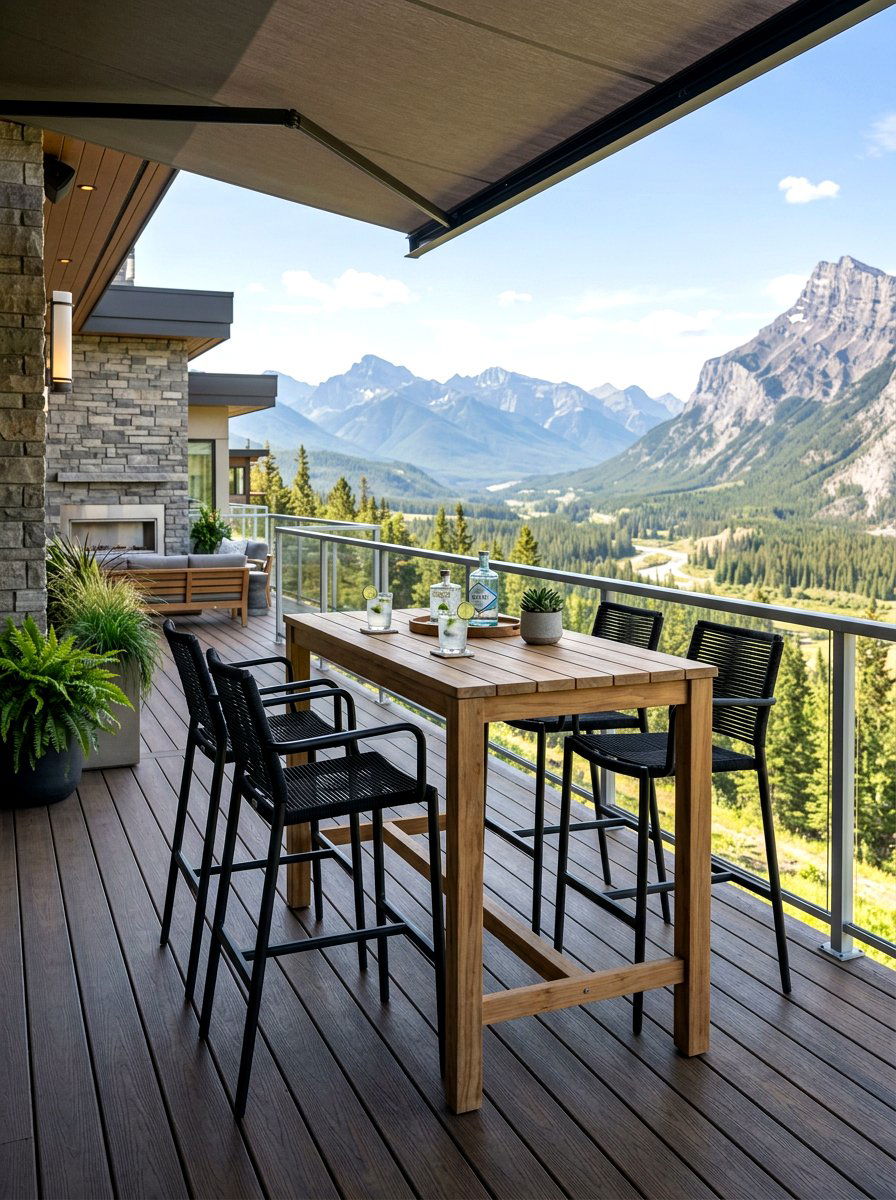 Outdoor bar furniture - 30 deck lounge furniture ideas
