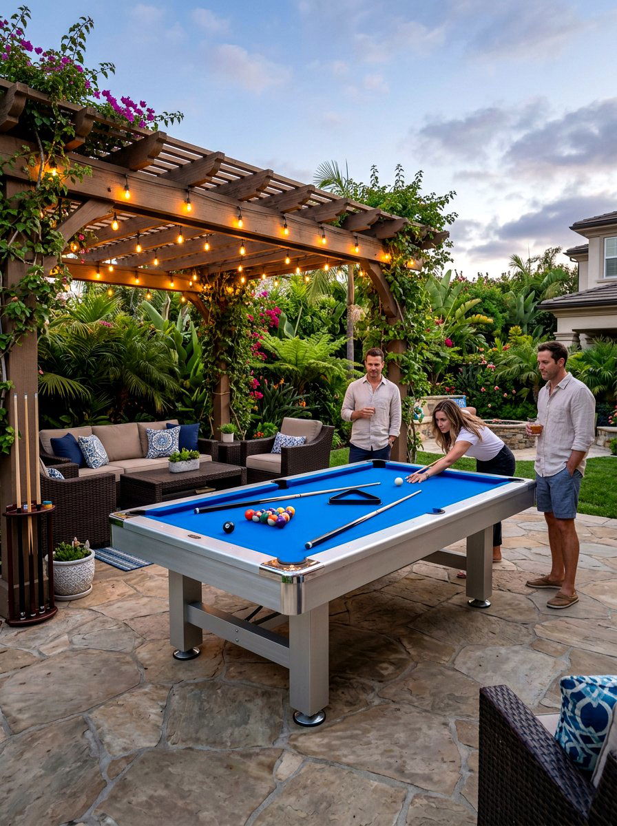 Outdoor billiards setup - 30 billiards room ideas