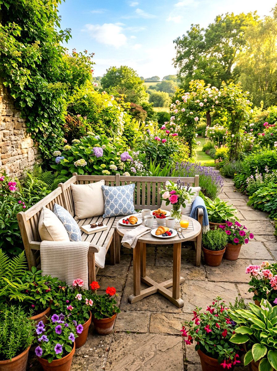 Outdoor breakfast corner - 30 corner breakfast nook ideas