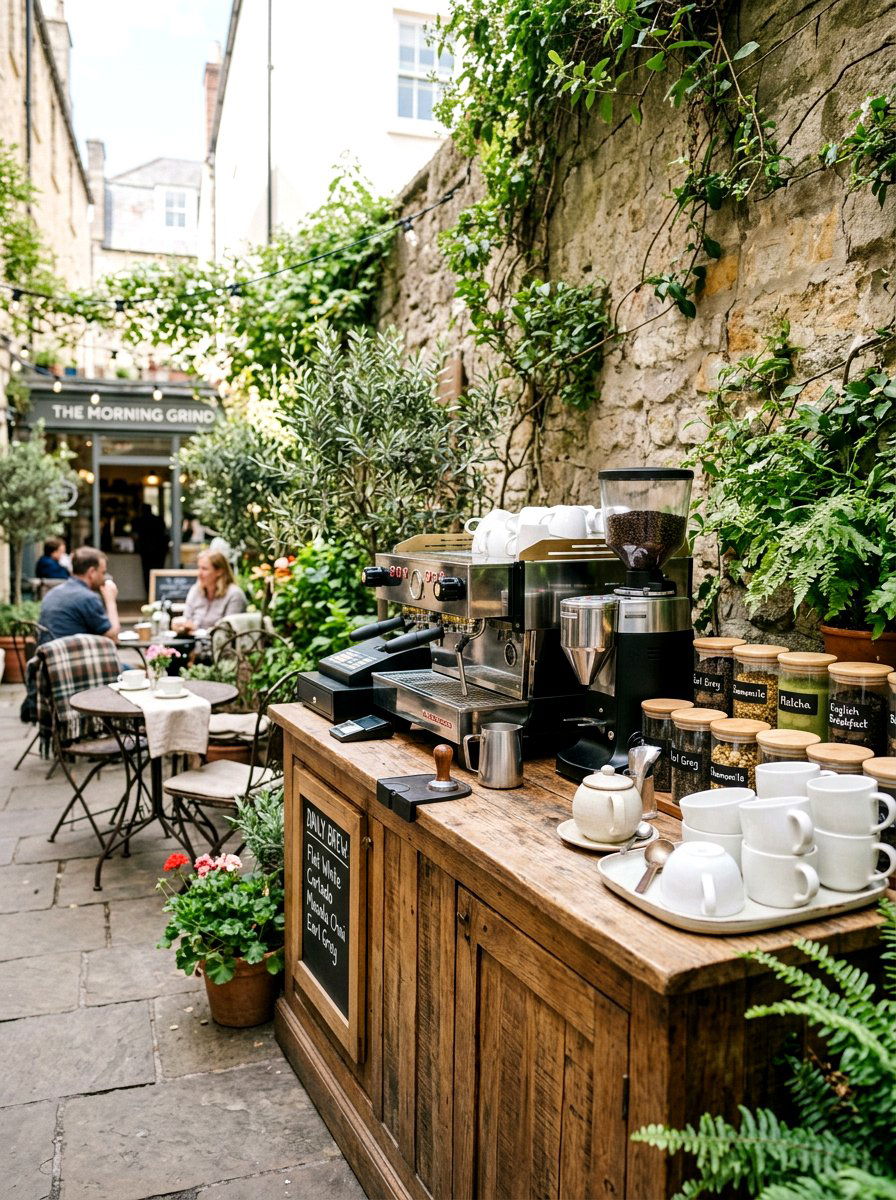 Outdoor coffee and tea bar - 30 drink station patio ideas