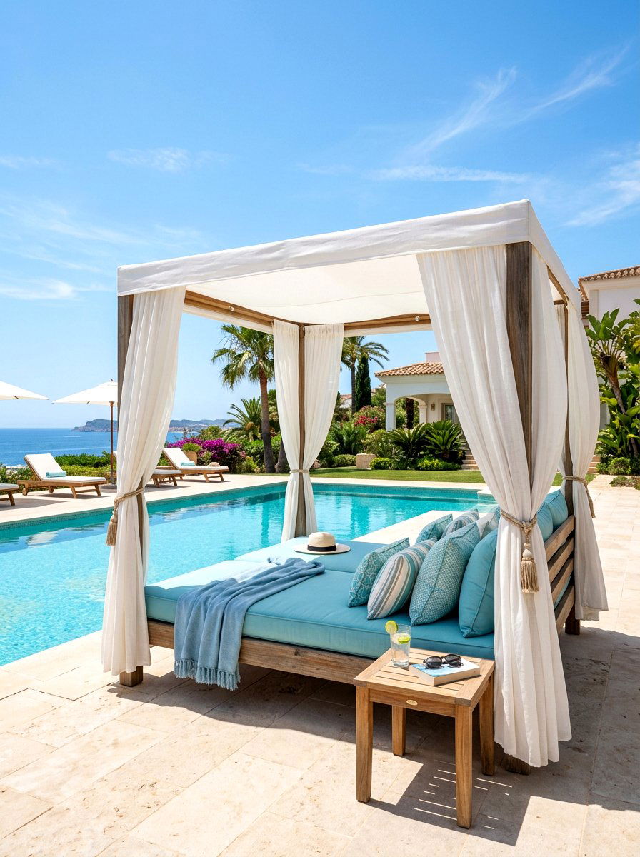 Outdoor daybed canopy - 30 patio furniture ideas