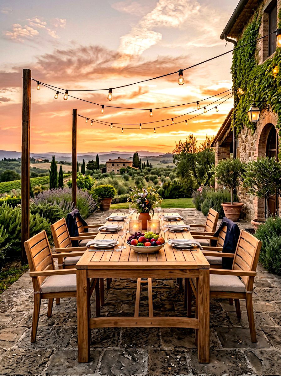 Outdoor dining area - 30 backyard seating ideas