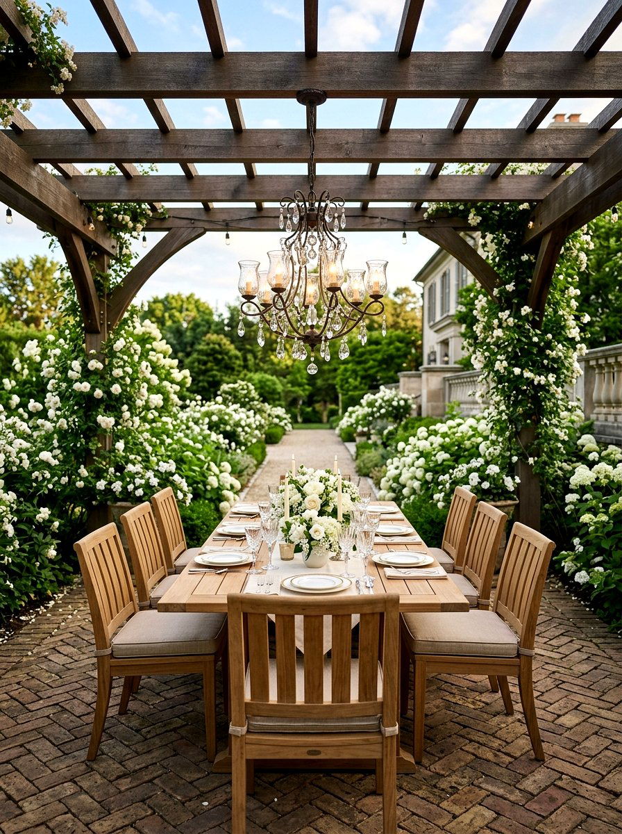 Outdoor dining pergola - 30 pergola ideas