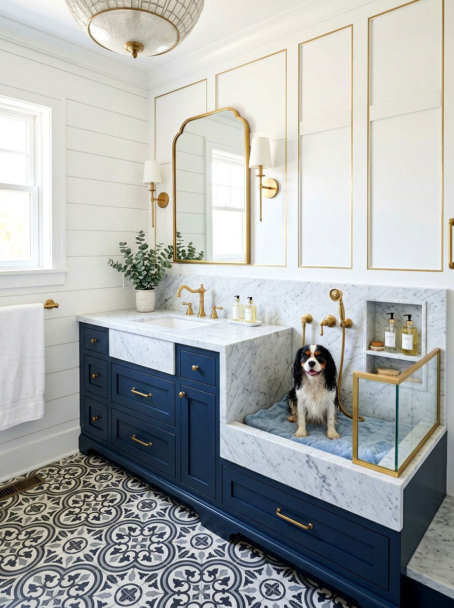 Outdoor dog shower - 30 dog washing station ideas