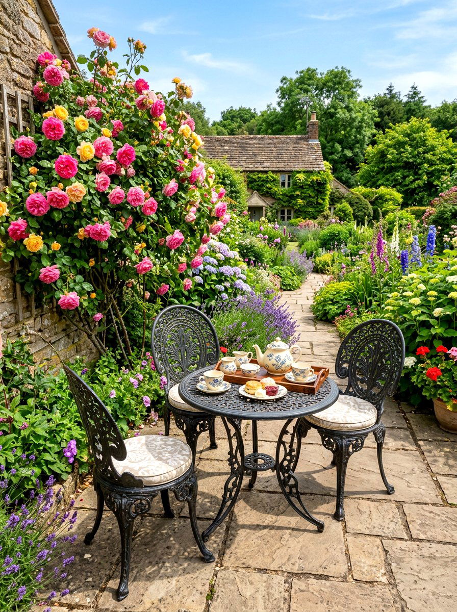 Outdoor garden tea patio - 30 tea corner ideas