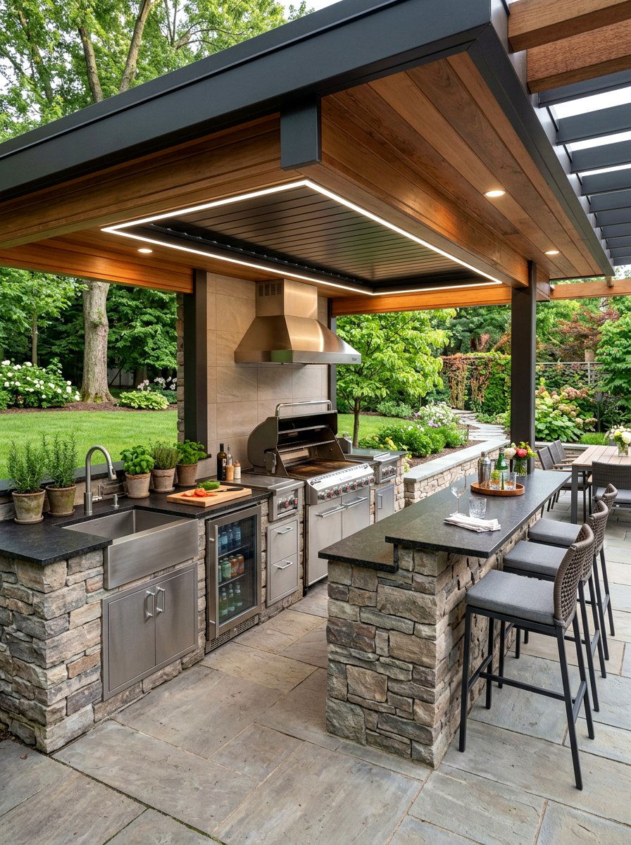 Outdoor kitchen - 30 backyard oasis ideas
