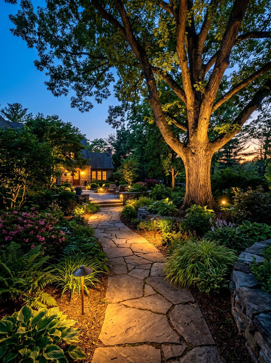 Outdoor landscape lighting - 30 curb appeal landscaping ideas