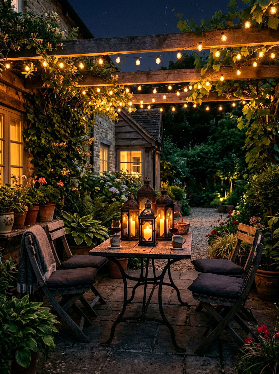 Outdoor lantern centerpiece - 30 summer table centerpiece ideas