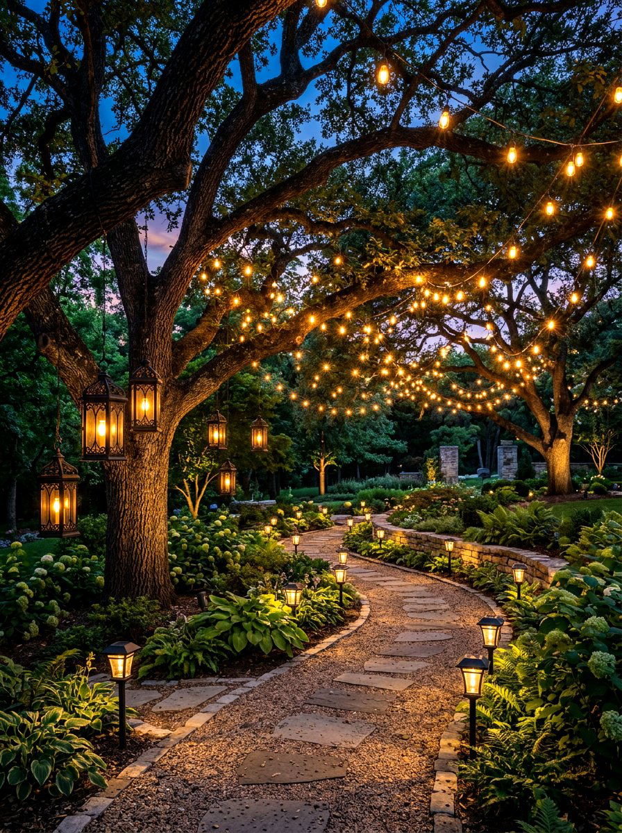 Outdoor lighting display - 30 summer hosting home ideas