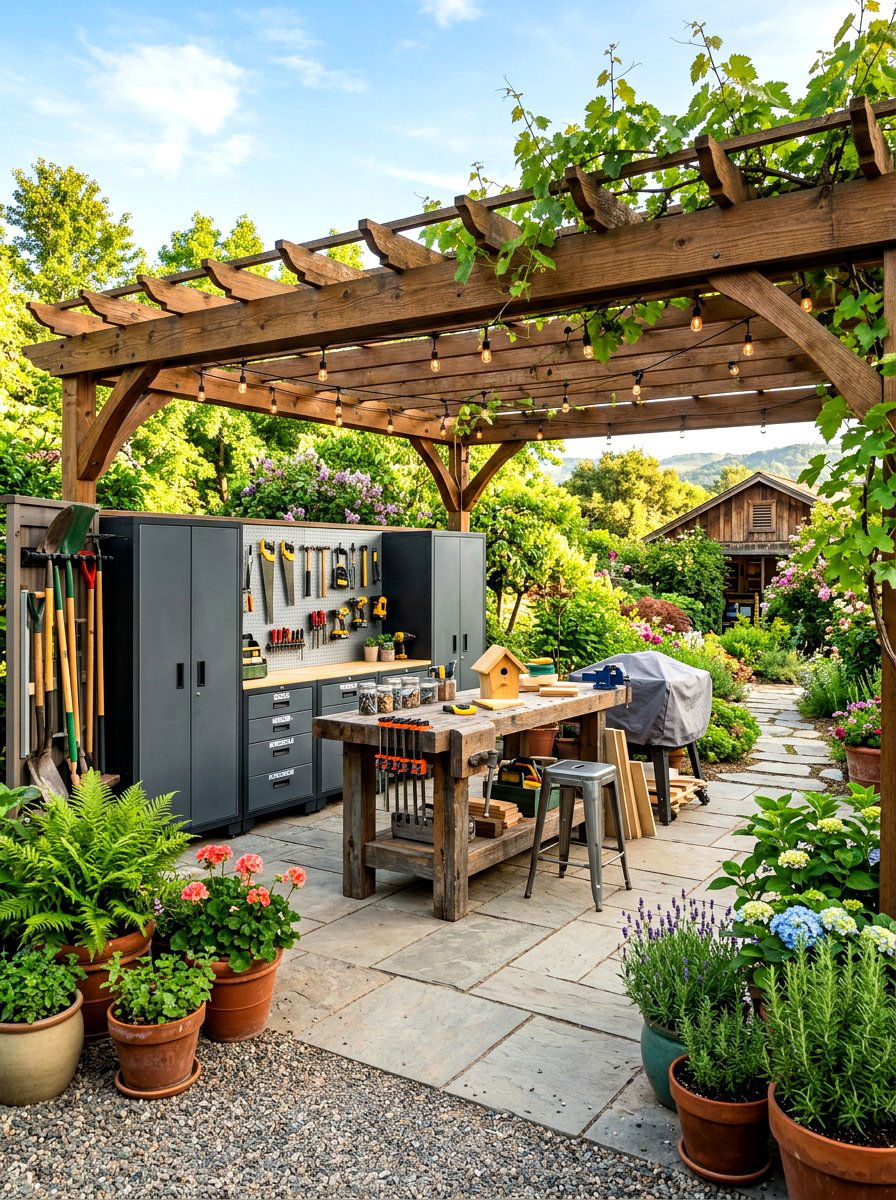 Outdoor maker space - 30 maker space ideas