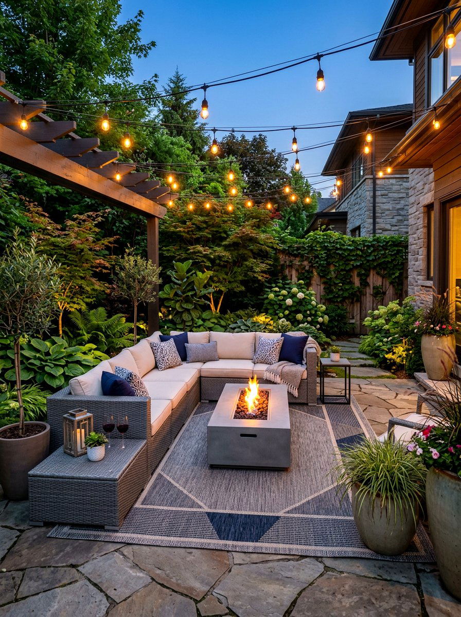 Outdoor patio furniture setup - 30 furniture arrangement ideas