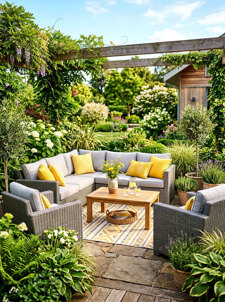 Outdoor patio set - 30 spring refresh decor ideas