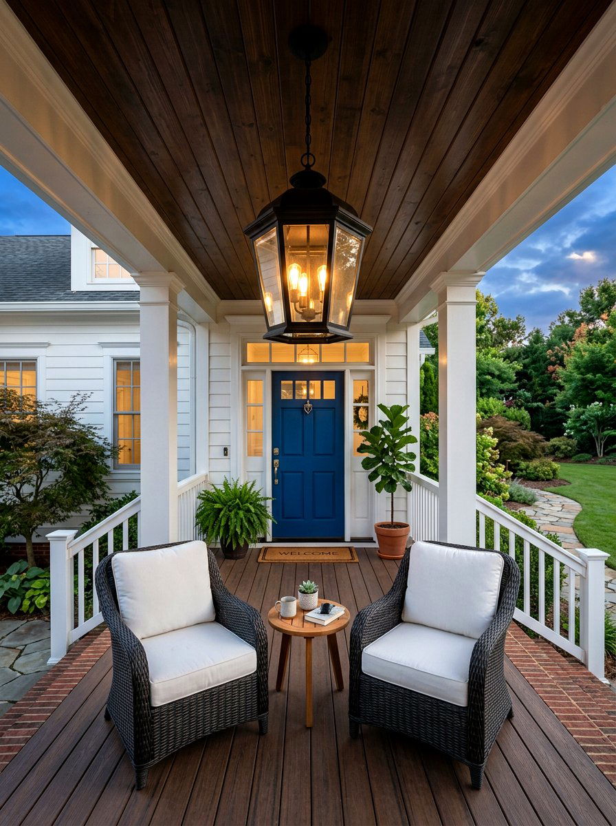 Outdoor pendant light - 30 exterior lighting ideas for front of house