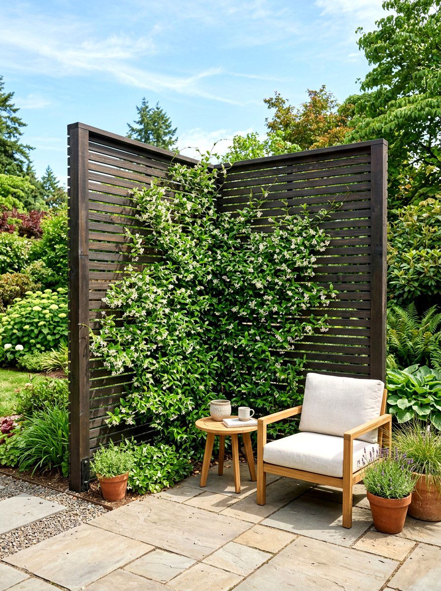 Outdoor privacy screen - 30 porch corner decor ideas