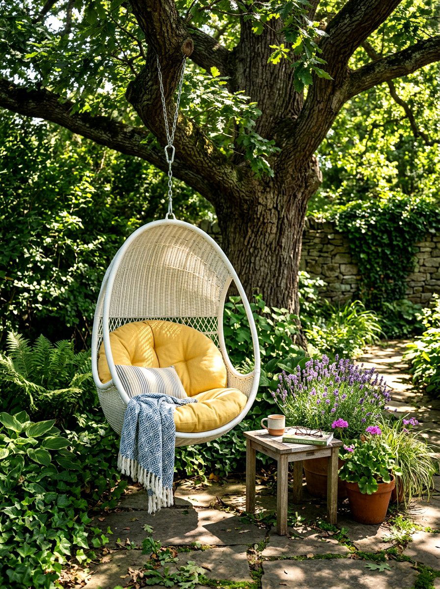 Outdoor reading nook - 30 backyard corner ideas
