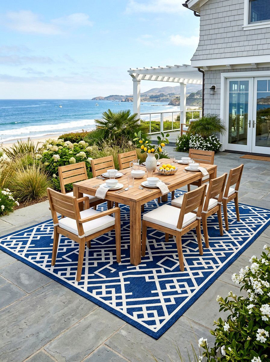 Outdoor rug placement - 30 summer hosting home ideas
