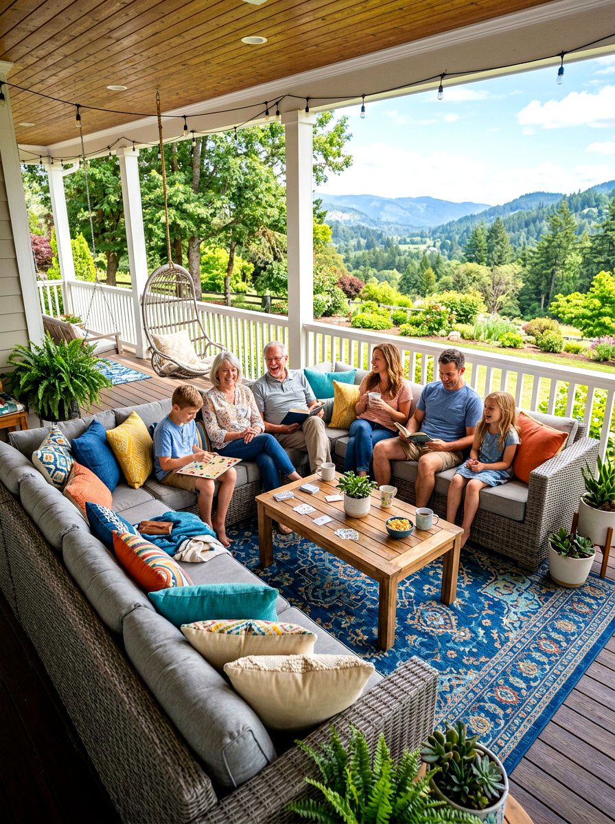 Outdoor sectional - 30 front porch seating ideas